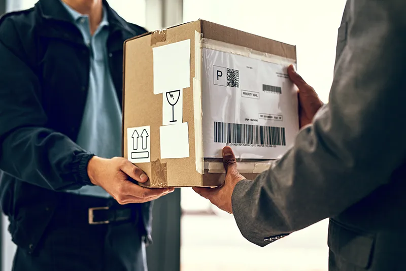package being delivered